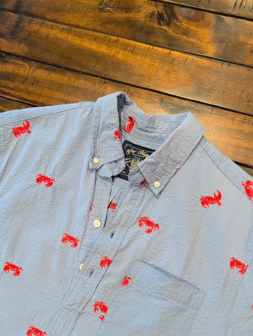 Chubbies The Nutter Seersucker Crab Popover Short Sleeve - Picture 2 of 7